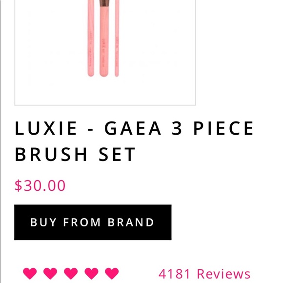 LUXIE GAEA 3 Piece Brush Set 🖌💕💋 - Picture 6 of 6